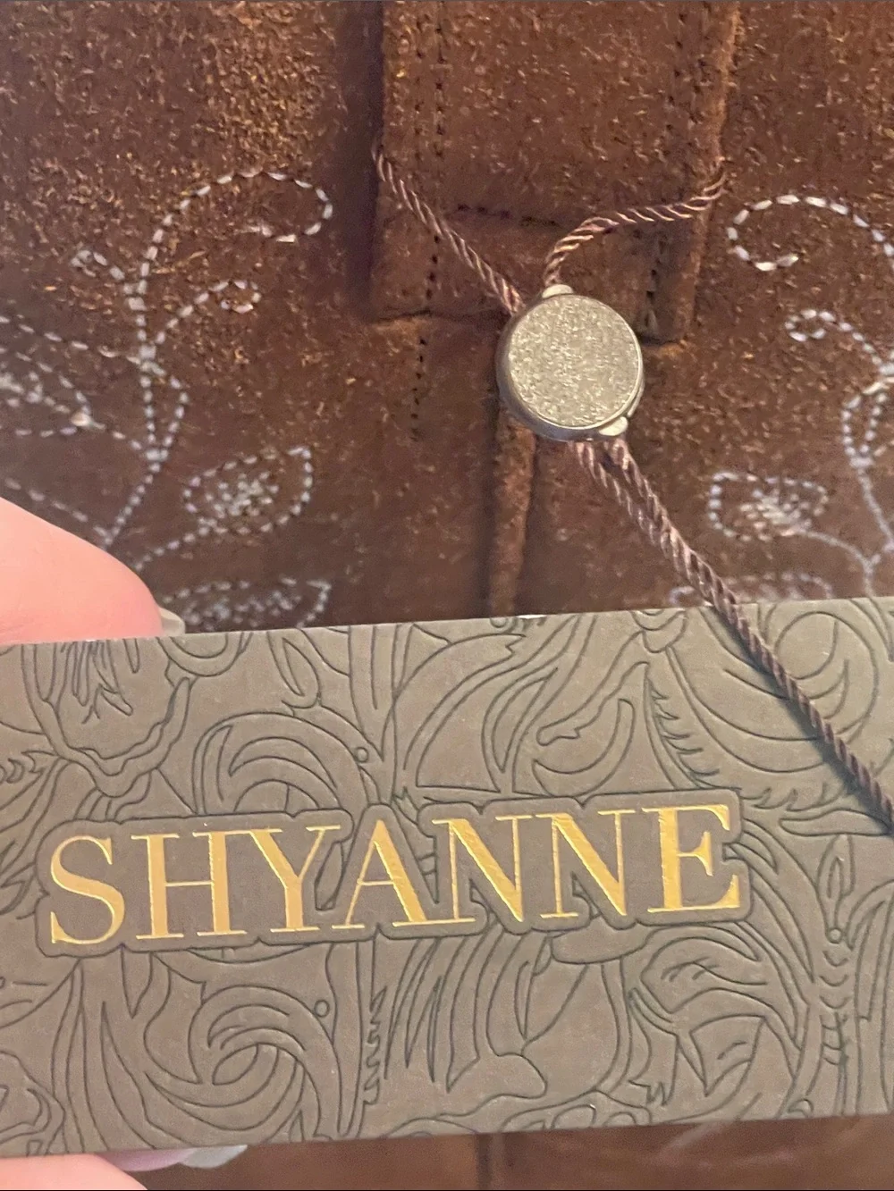 Shyanne Brown Suede Western Cowboy Boots - Stylish Embroidered Design 7.5 M
